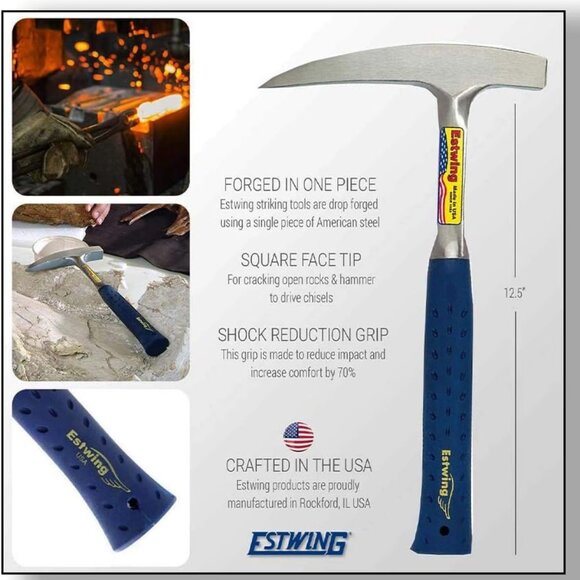 Estwing Geology Hammer + Leather Sheath - Picture 2 of 3